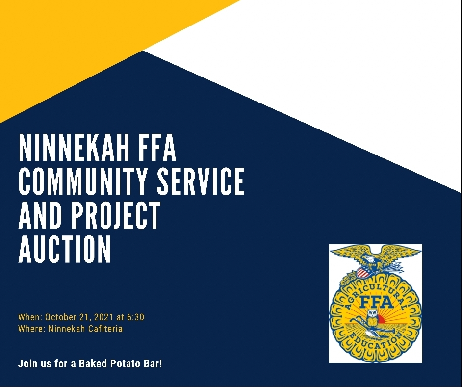 Ninnekah FFA Auction Flyer Oct 2021