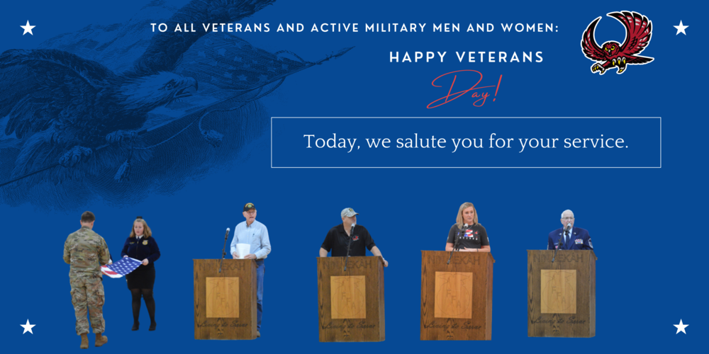 Happy Veterans Day from Ninnekah Owls