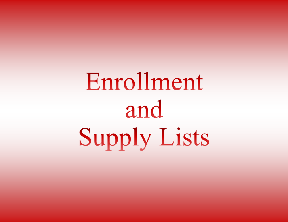 Enrollment and Supply Lists Heading