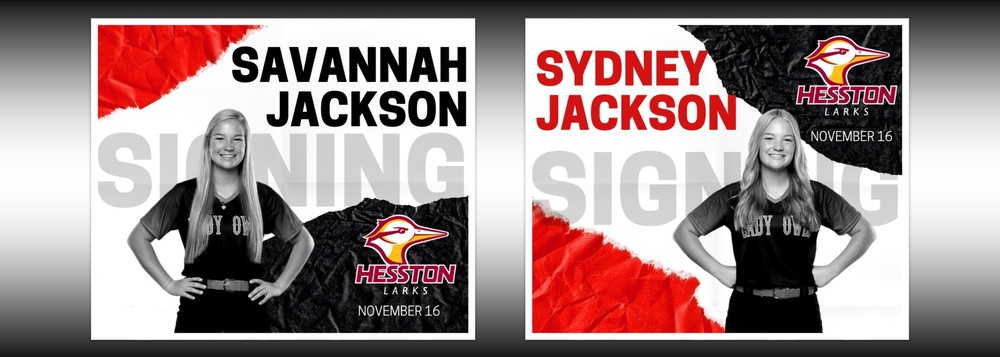 Savannah & Sydney Jackson Signing Posters 11/16/2022