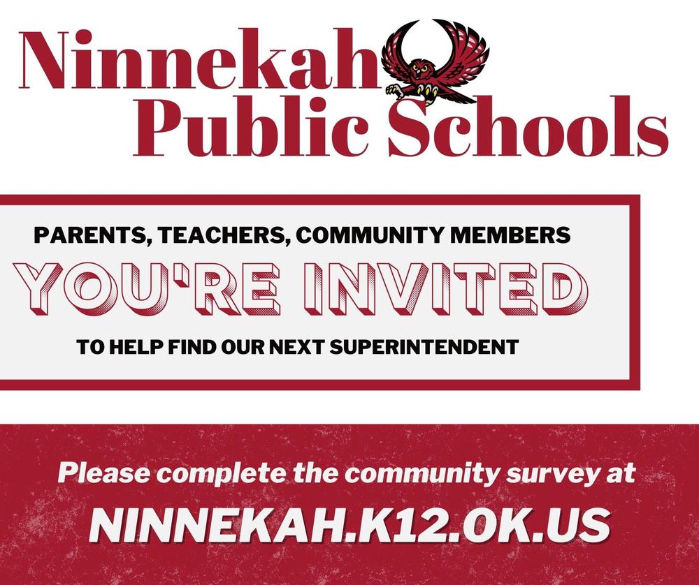 Ninnekah Public Schools Community Survey Invitation