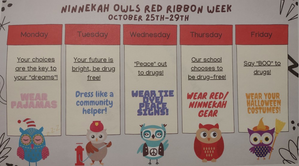 Ninnekah Elem Red Ribbon Week Flyer 21-22