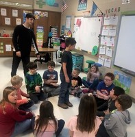 2nd Graders Learn From Student Teacher