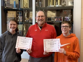 Ninnekah Middle School December Students of the Month