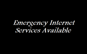 Emergency Internet Services Available