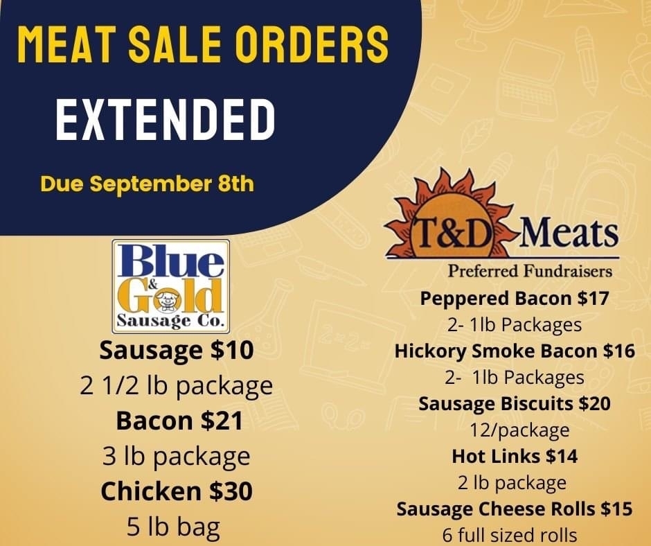 Ninnekah FFA Meat Sale orders extended to Thurs Sept 8, 2022