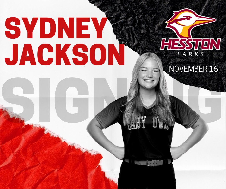 Sydney Jackson, Hesston Larks, Signing Poster 11/16/2022