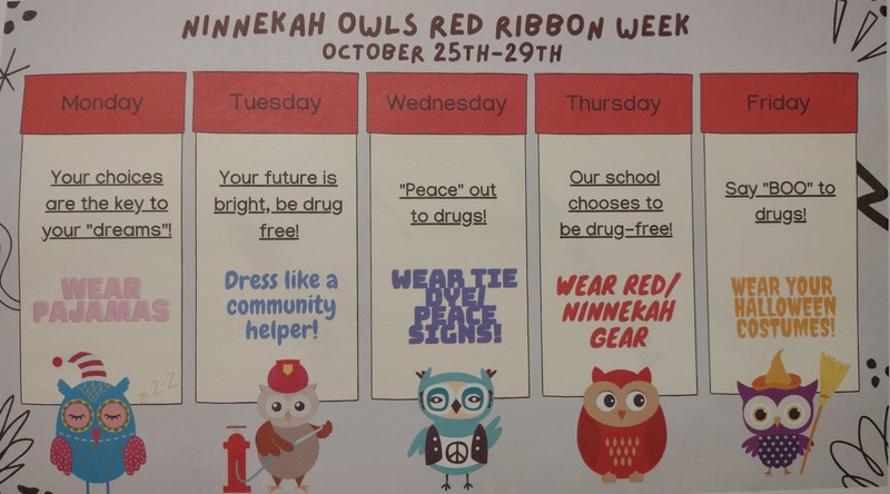 Ninnekah Elem Red Ribbon Week 21-22